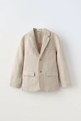 LINEN BLEND SUIT JACKET