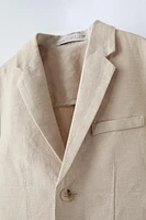 LINEN BLEND SUIT JACKET