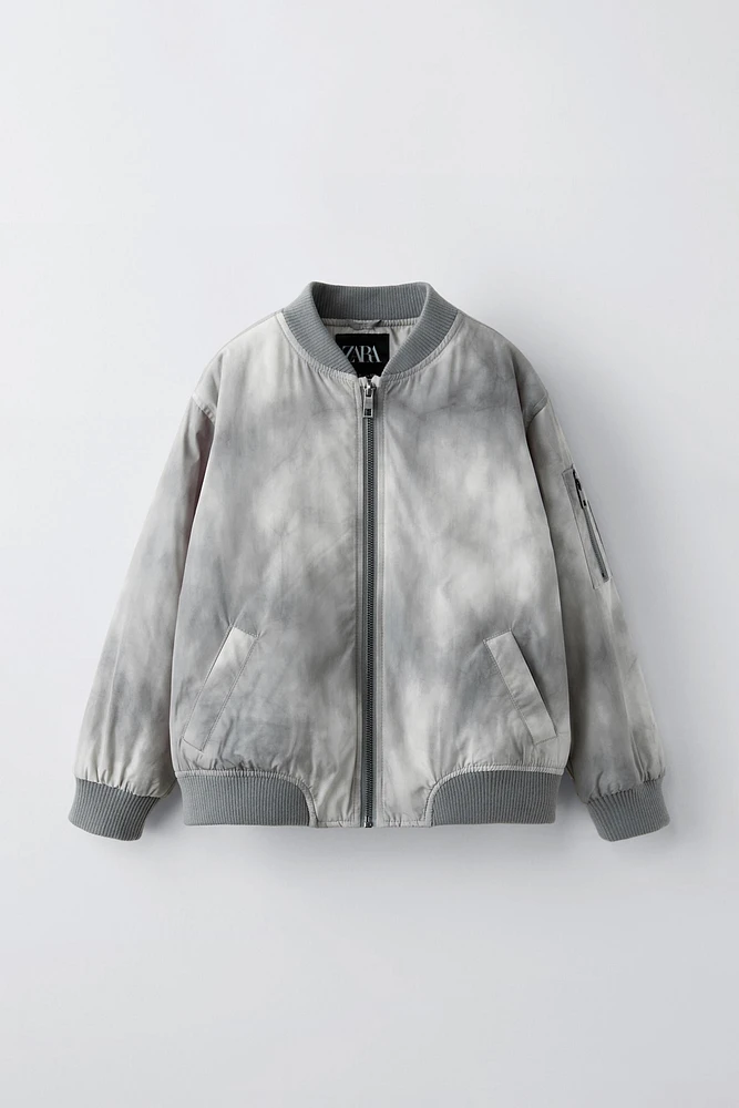 TIE-DYE NYLON BOMBER