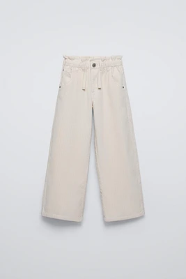 WIDE WALE PAPERBAG CORDUROY PANTS