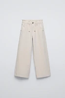 WIDE WALE PAPERBAG CORDUROY PANTS