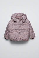 WATER REPELLENT ANIMAL PRINT JACKET