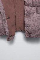 WATER REPELLENT ANIMAL PRINT JACKET