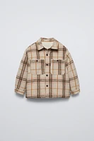 PLAID FLEECE OVERSHIRT