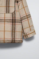 PLAID FLEECE OVERSHIRT