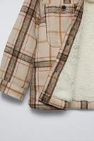 PLAID FLEECE OVERSHIRT