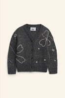 FLORAL EMBROIDERY WOOL KNIT CARDIGAN LIMITED EDITION