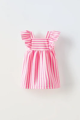 STRIPED JACQUARD DRESS