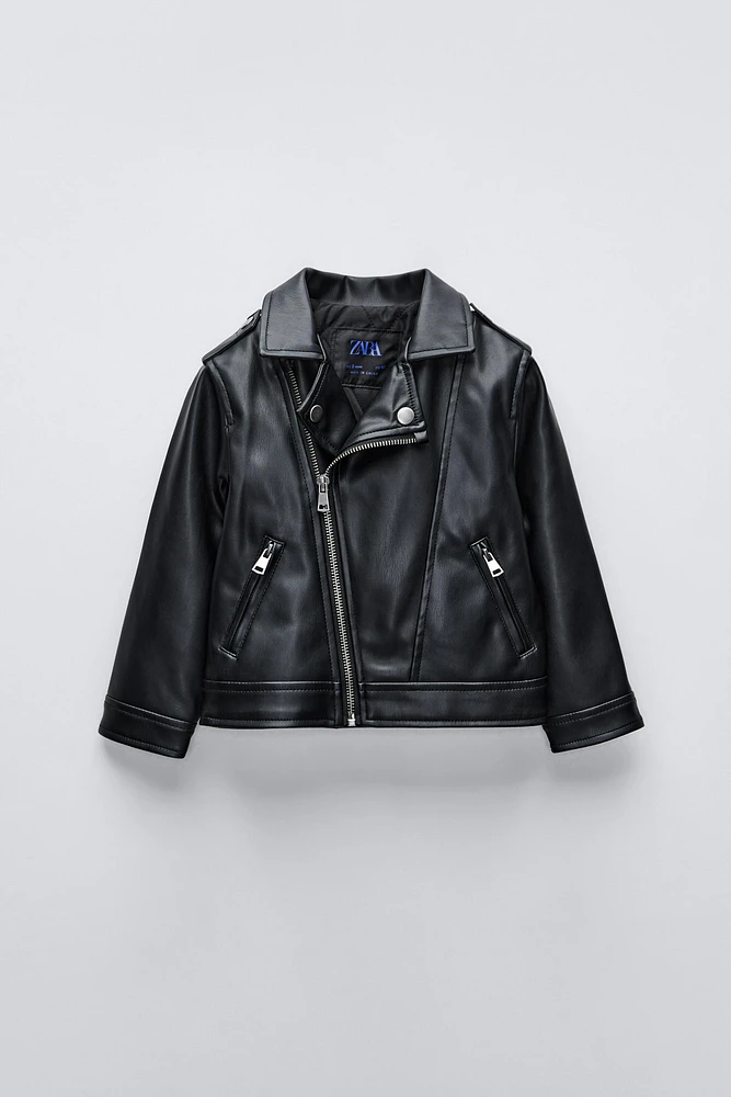 FAUX LEATHER JACKET