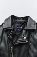 FAUX LEATHER JACKET