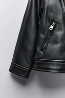 FAUX LEATHER JACKET