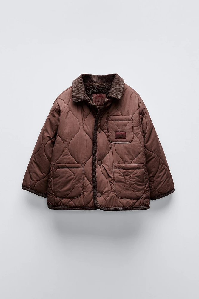 CORDUROY COLLAR PADDED JACKET