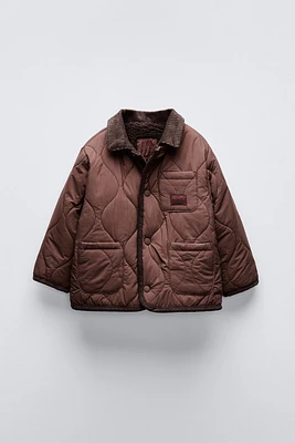 CORDUROY COLLAR PADDED JACKET