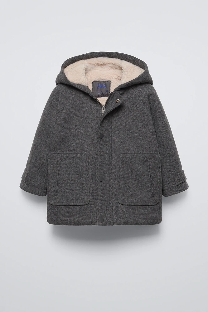 FLEECE DUFFEL COAT