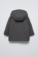 FLEECE DUFFEL COAT