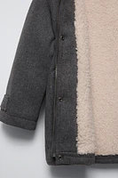 FLEECE DUFFEL COAT