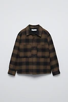 FLEECE PLAID OVERSHIRT