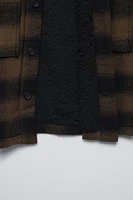 FLEECE PLAID OVERSHIRT