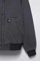 WASHED LINED TWILL JACKET