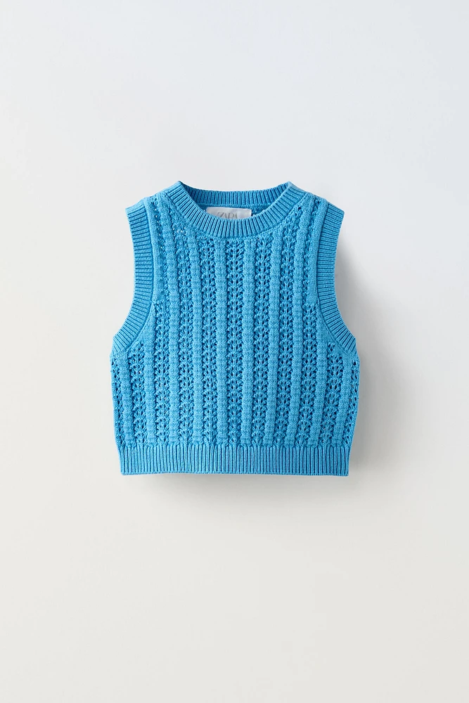 CROCHET KNIT TOP