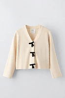 BOWS KNIT CARDIGAN