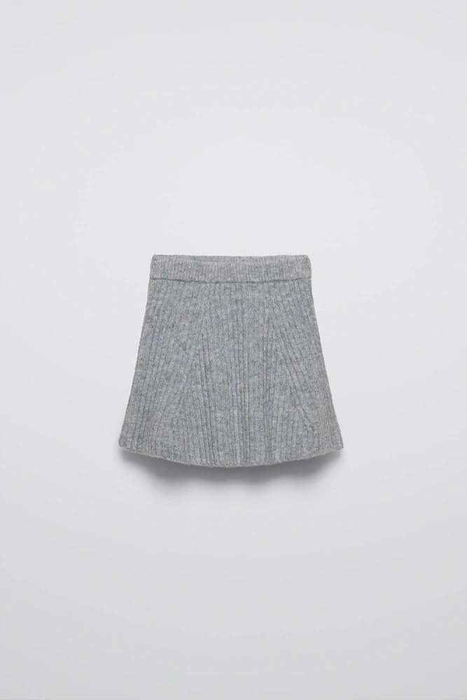 SOFT TOUCH RIBBED KNIT SKIRT