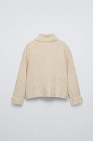 SOFT FEEL RIB SWEATER