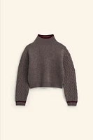 WOOL AND CASHMERE BLEND KNIT SWEATER LIMITED EDITION