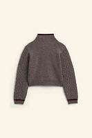 WOOL AND CASHMERE BLEND KNIT SWEATER LIMITED EDITION