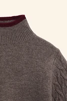 WOOL AND CASHMERE BLEND KNIT SWEATER LIMITED EDITION