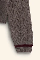 WOOL AND CASHMERE BLEND KNIT SWEATER LIMITED EDITION