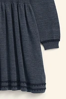 BORDER TRIM WOOL KNIT DRESS LIMITED EDITION