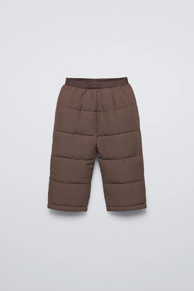 WATER REPELLENT QUILTED PANTS