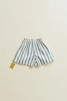 TIMELESZ - STRIPED DRAWSTRING SHORTS