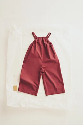 TIMELESZ - LONG POPLIN OVERALLS