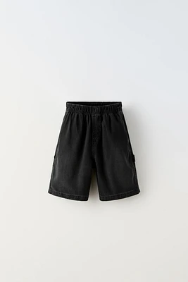 DENIM CARPENTER SHORTS