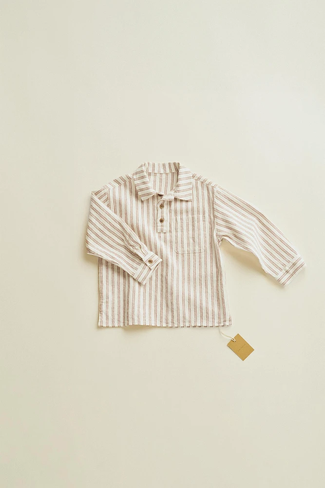 TIMELESZ - STRIPED LINEN SHIRT