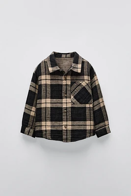 TEXTURED PLAID SHIRT