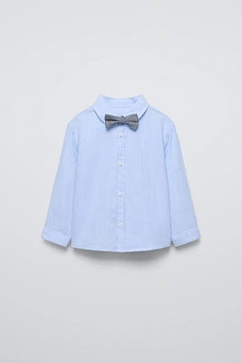 REMOVABLE BOW TIE SHIRT