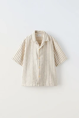 WOVEN STRIPE SHIRT