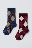 TWO-PACK OF ARGYLE SOCKS