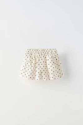 TEXTURED DOT SHORTS