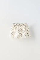 TEXTURED DOT SHORTS