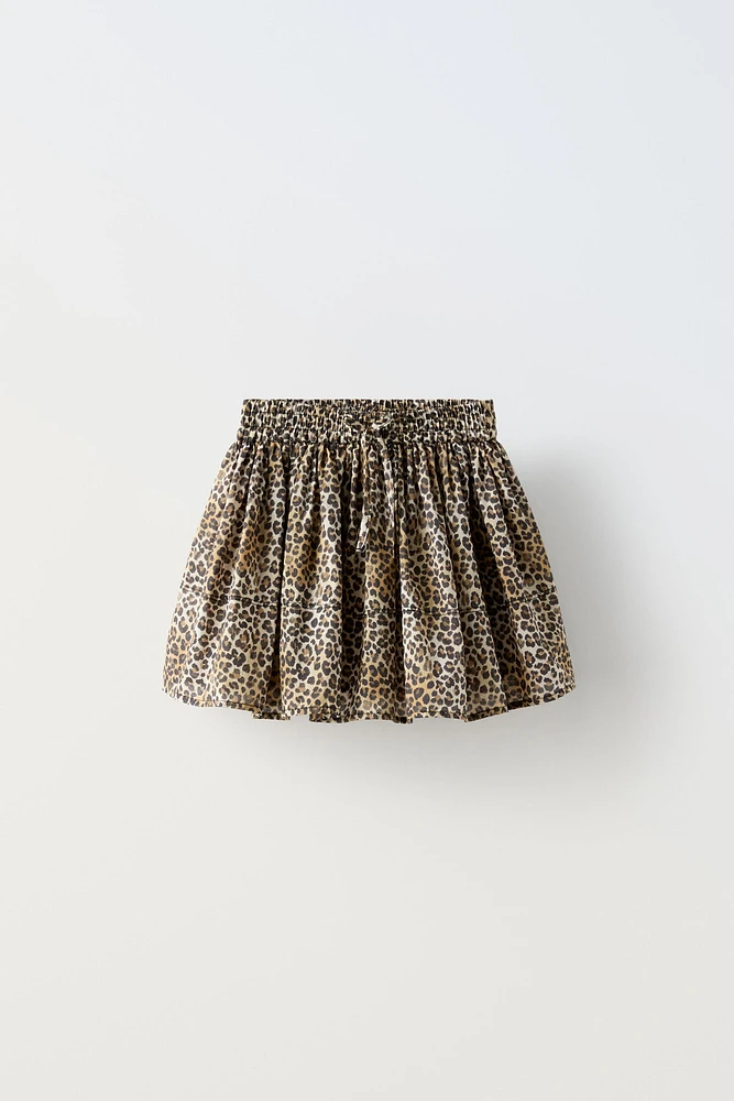 ANIMAL PRINT SKORT