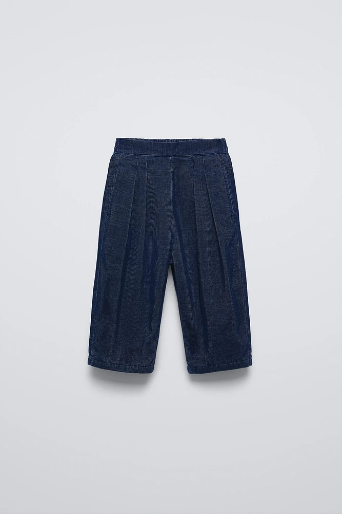 LINED FINE WALE CORDUROY PANTS