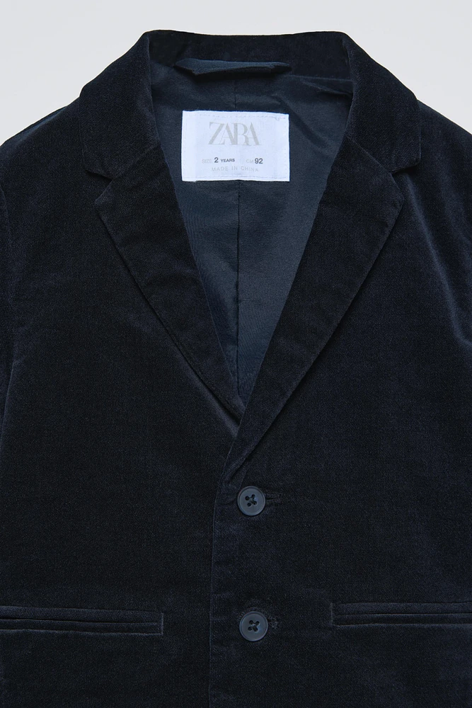 VELVET SUIT JACKET