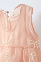 ORGANZA BOW DRESS