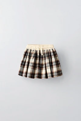 PLAID SKORT