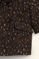 WOOL BLEND ANIMAL PRINT COAT LIMITED EDITION