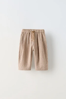 STRIPED DRAWSTRING PANTS